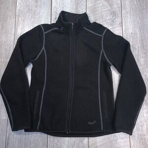 Kuhl Womens Alfpaca Fleece Size Medium Brown Full Zip Soft Cozy Sweater Jacket